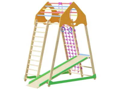 Childrens sports bunk BambinoWood 3D model