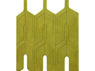 3D Panel Echo Parquet Low-poly 3D model