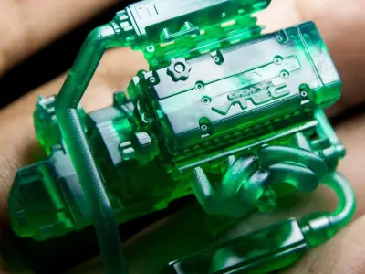 1 24 Scale Engine H22 3D print model