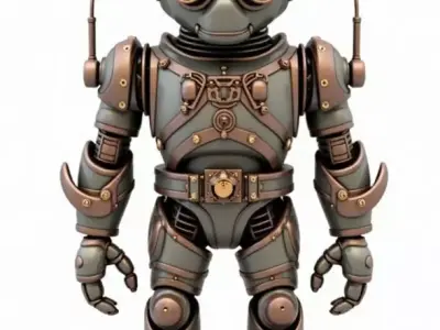 steampunk robotic 9 3D print model