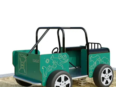 Spring swing for a playground Willy Jeep HAGS 3D model