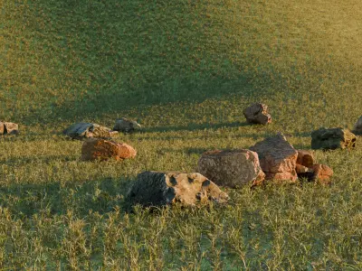 Rock asset pack 3D model