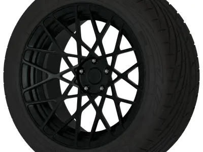 Rotiform BLQ Aftermarket Wheel Low-poly 3D model