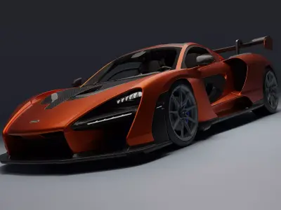 McLaren Senna Low-poly 3D model