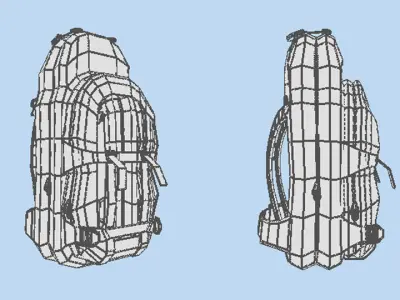 Backpack - Traveler 3D model