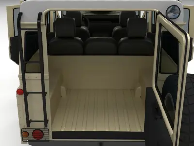 Full Land Rover Defender 110 Station Wagon 3D model