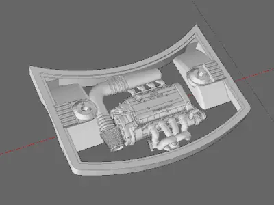 1 64 Scale B18C  Engine Diecast Hot Wheels Integra 3D print model