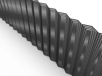 3D modern architectural separation model Low-poly 3D model