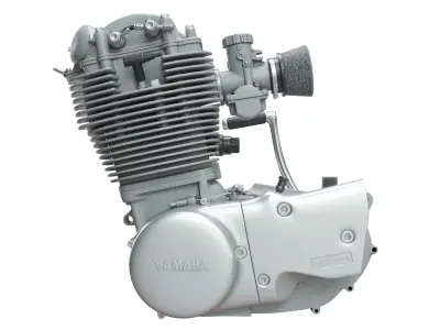 Engine Yamaha SR 500 3D model