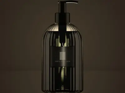 Luxury Hand Wash and Body Cream Low-poly 3D model