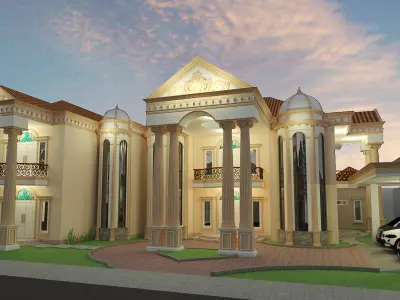 classic and magnificent house 3D model