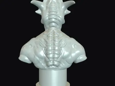 Raisher The Sky Reaper Printable Bust Free 3D print model