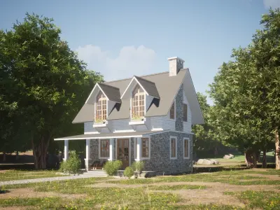 050Countryhouse2f36m2 3D model