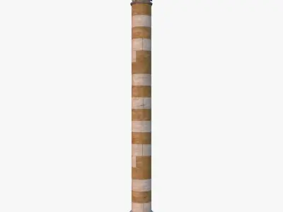 Stone Pillar 0001 Low-poly 3D model