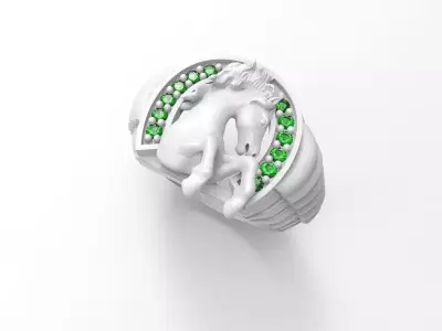 Anillo Herradura 3D model