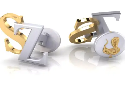 Cufflinks SZ 3D print model