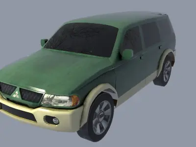 Mitsubishi Nativa Low-poly 3D model