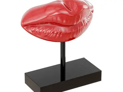 Figurine red lips 15 3D model