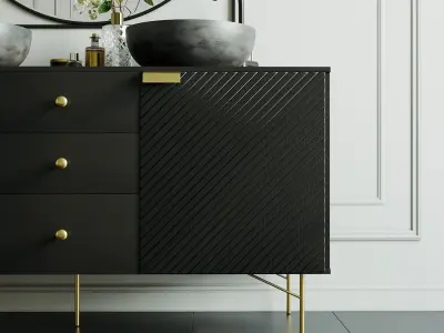 Vanity unit with decor by Maisons du Monde 3D model