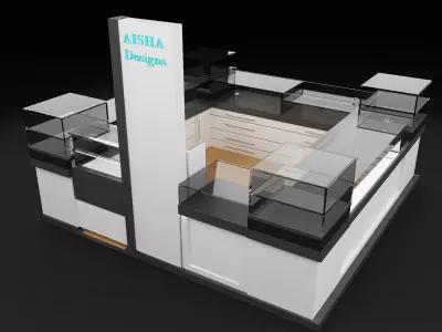 Booth Exhibition Stand a336b  3D model