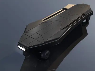 Electric Skateboard 3D model