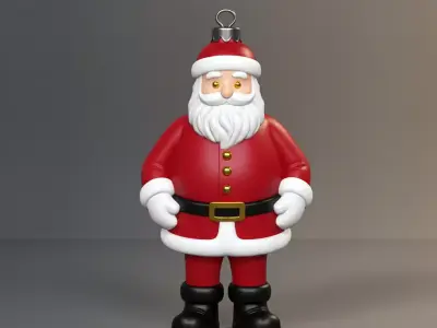 santa ornament 3D print model