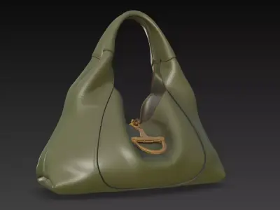 Gucci Softbit maxi shoulder bag Low-poly 3D model