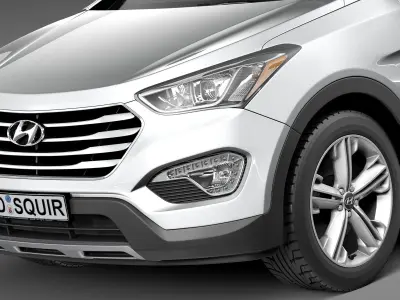Hyundai Santa Fe 2013 3D model