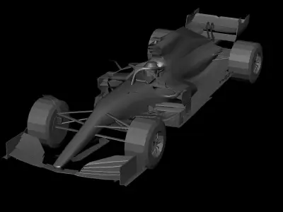Formula Racing Car 3D model