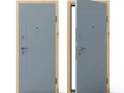 Racly Door 3D model