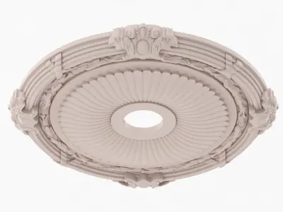 Classic Ceiling Medallion 16 3D model