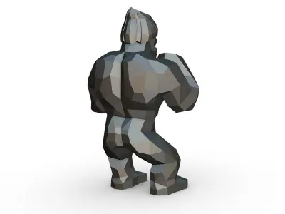 gorilla figure 3D print model