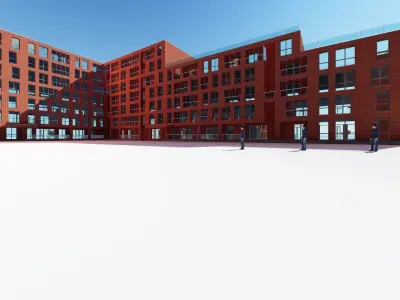 modern complex 3D model