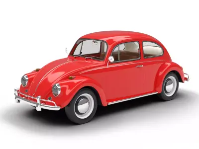 Volkswagen Beetle 1300 1963 3d model 3D model