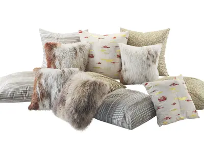 Decoration Pillows Set 2 3D model