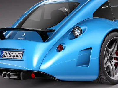 Wiesmann GT MF5 2008-2013 3D model