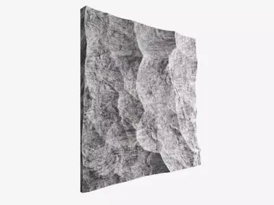 329-RockPanel rock wall art 3D model