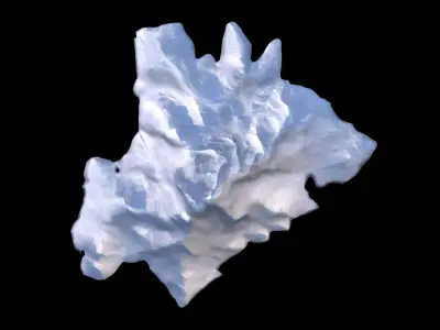 Mount Elbrus mountain 3d Model 3D model