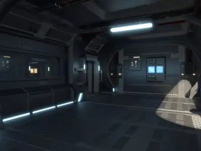 Intrepid spaceship Free low-poly 3D model