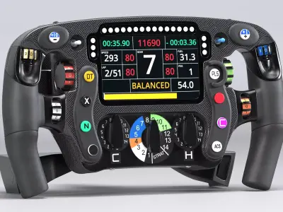 steering wheel 3D model