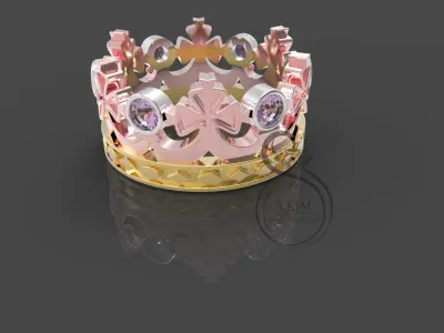 Ring crown 3D Print Model 3D print model