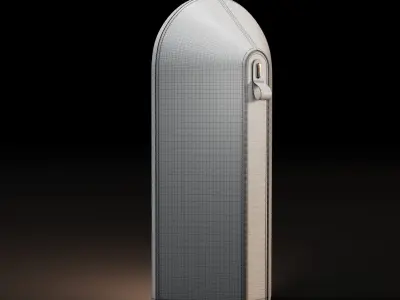 Luxury Floor Lamp - Odeon by FontanaArte 3D model