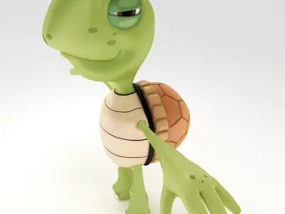 Turtle toon 3d model 3D model