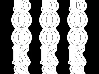 Books Neon Sign 3D model