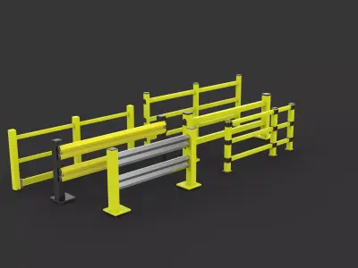 Safety Barrier 3D model