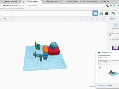 DE BAR Low-poly 3D model
