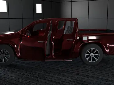 Volkswagen amarok Low-poly 3D model