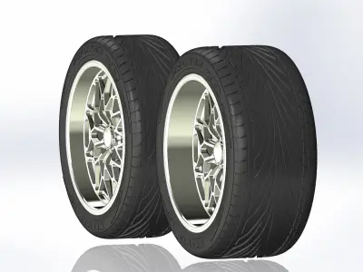 Custom wheels Budnik Matrix 18inch for your scale model 3D print model