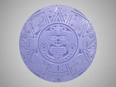 Aztec Wall Decoration 3D print model