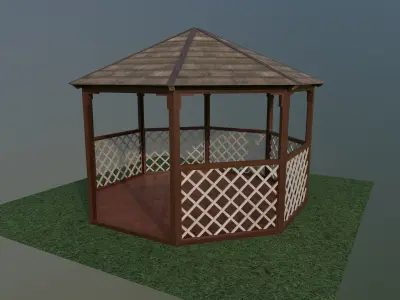 Summer house Free low-poly 3D model